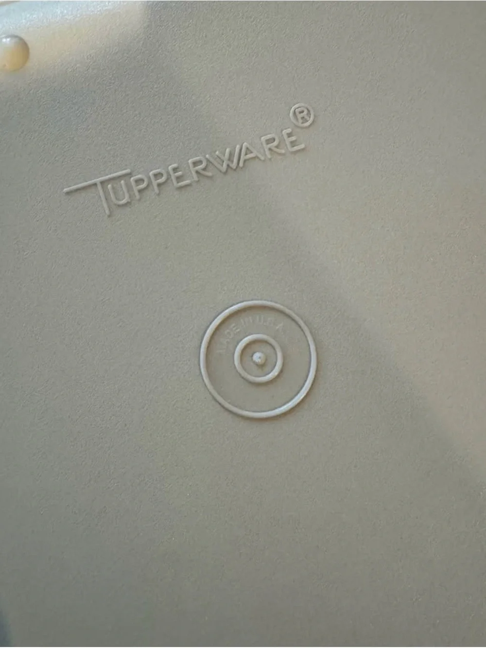 Vintage Tupperware 1535-4 Almond Divided Trays | Set of 2